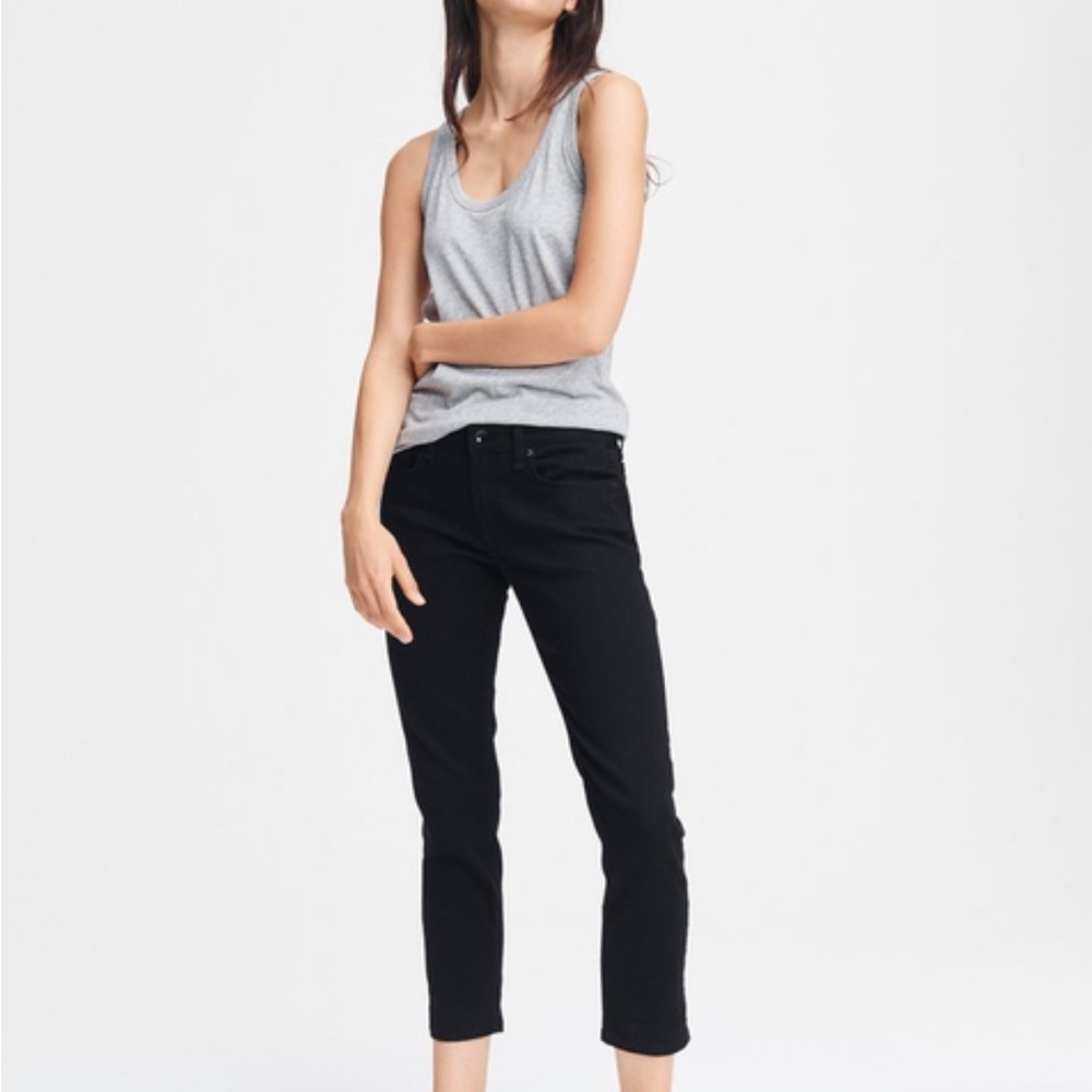 Rag & Bone Dre Low-Rise Boyfriend - No Fade Black Size 27